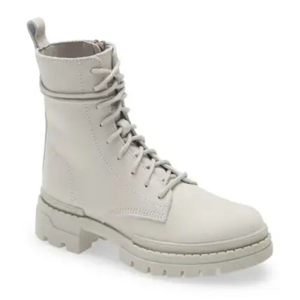 Steve Madden Jamisyn Lace-Up Boot (Women) 8.5M, ICE